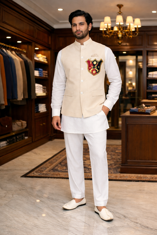 A royal horse  Nehru Jacket
